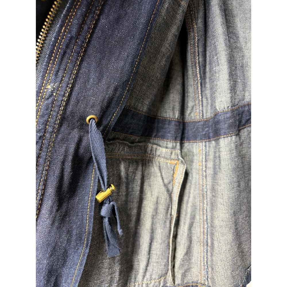 Lauren Jeans Co Ralph Lauren Denim Utility Jacket Women's L G Blue Wash - Picture 6 of 7